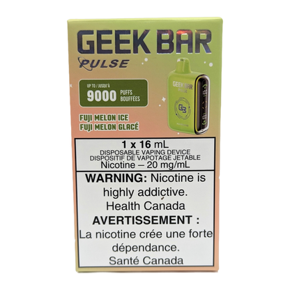 GEEK BAR Pulse 9000 Disposable Vape packaging in the flavour Fuji Melon Ice