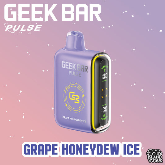 GEEK BAR Pulse 9000 Disposable Vape in the flavour Grape Honeydew Ice