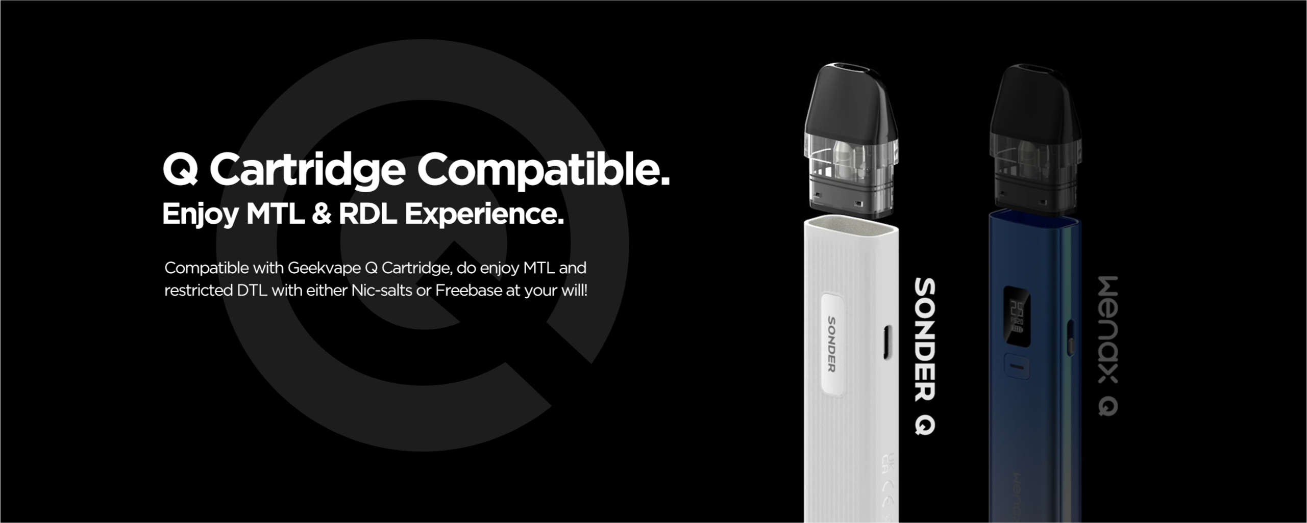 GEEKVAPE SONDER Q Compatible with Q Pod Cartridges