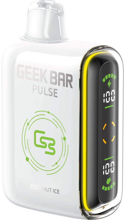 Geek Bar Pulse 9000 puff disposable vape device in the flavour Coconut Ice