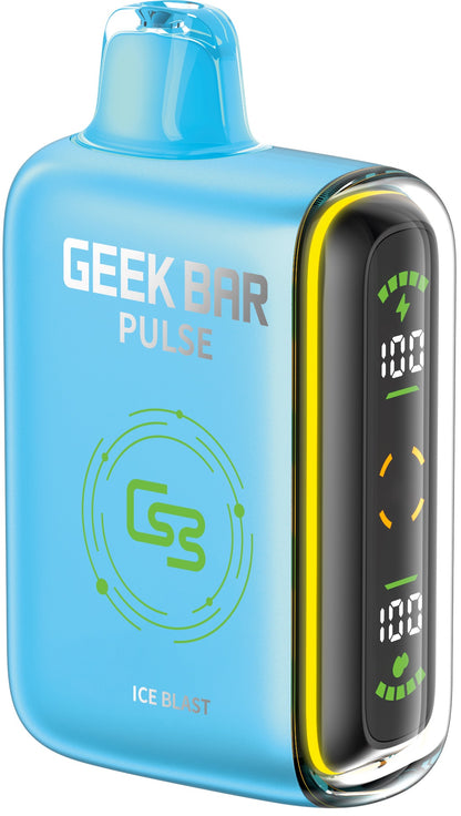 Geek Bar Pulse 9000 puff disposable vape device in the flavour Ice Blast 