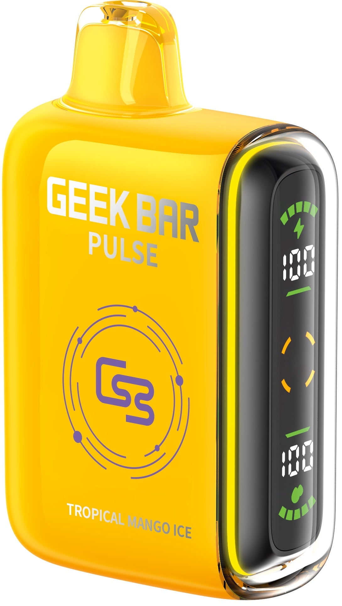 Geek Bar Pulse 9000 puff disposable vape device in the flavour Tropical Mango Ice