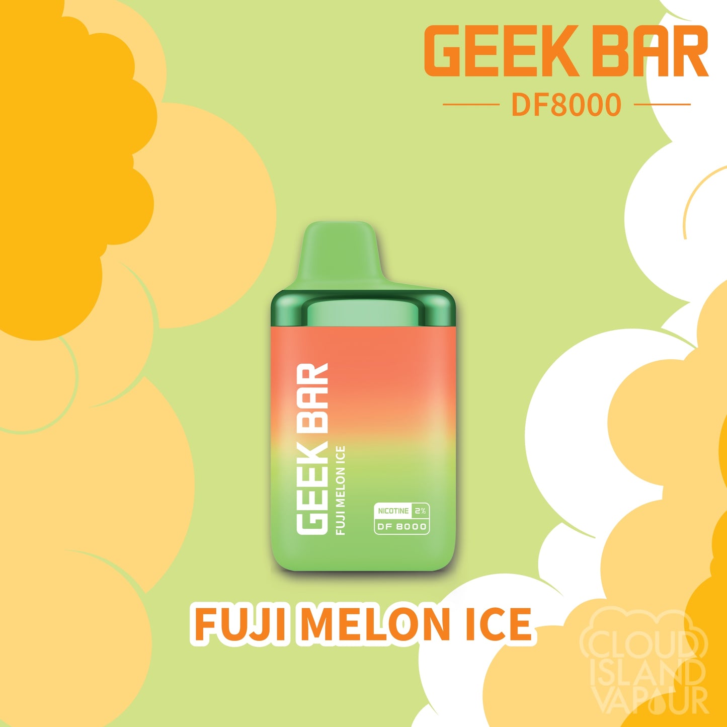 Geek Bar DF8000 disposable vape flavour Fuji Melon Ice 