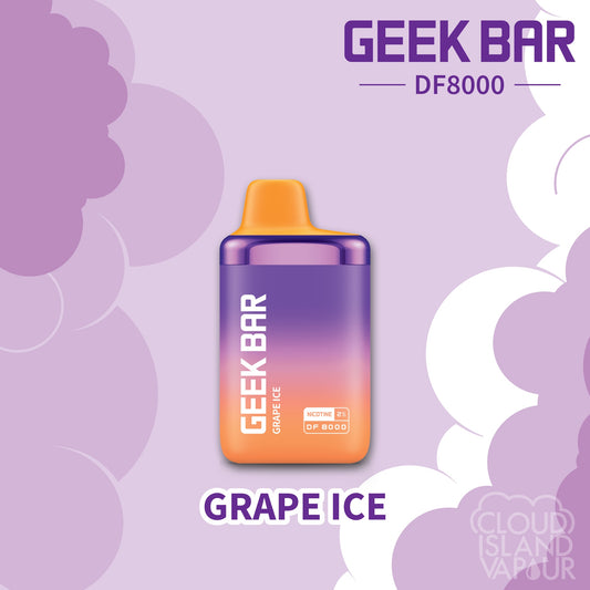 Geek Bar DF8000 disposable vape flavour Grape Ice 