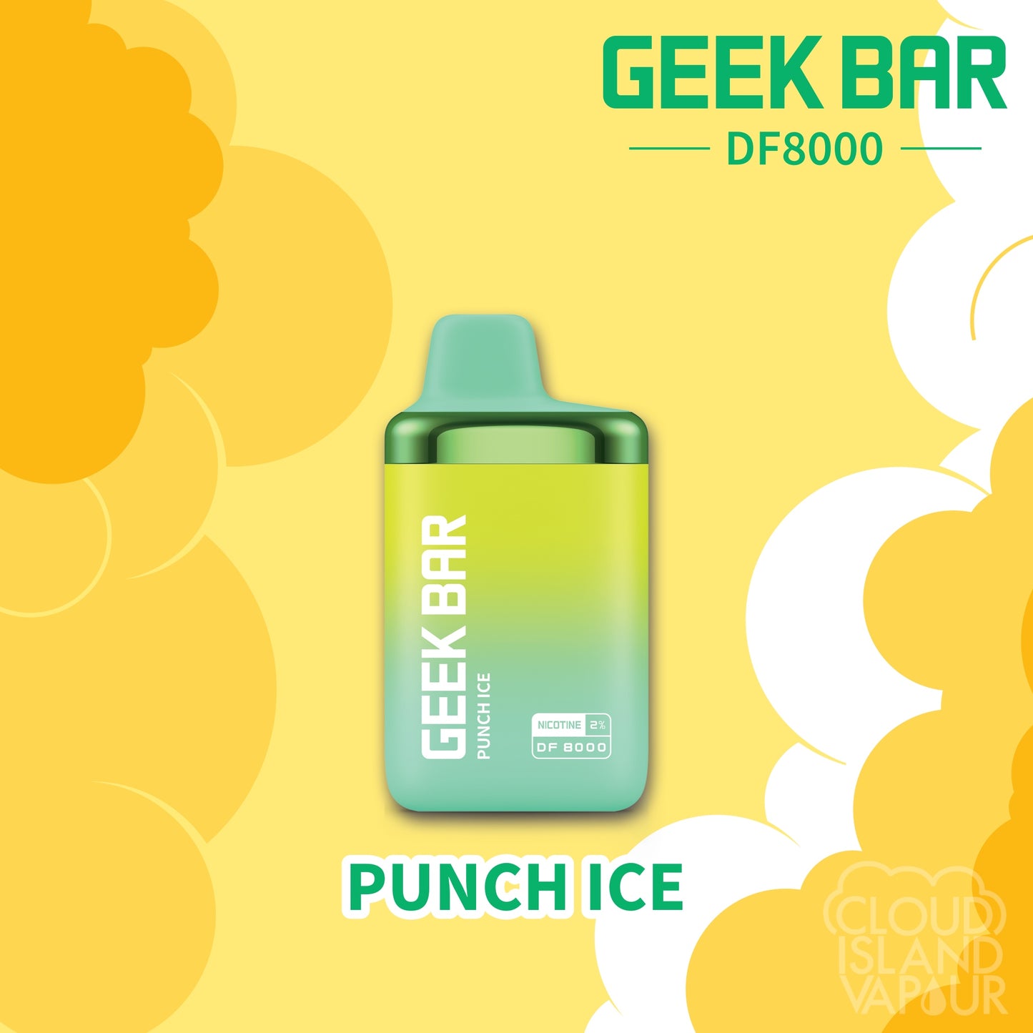 Geek Bar DF8000 disposable vape flavour Punch Ice 