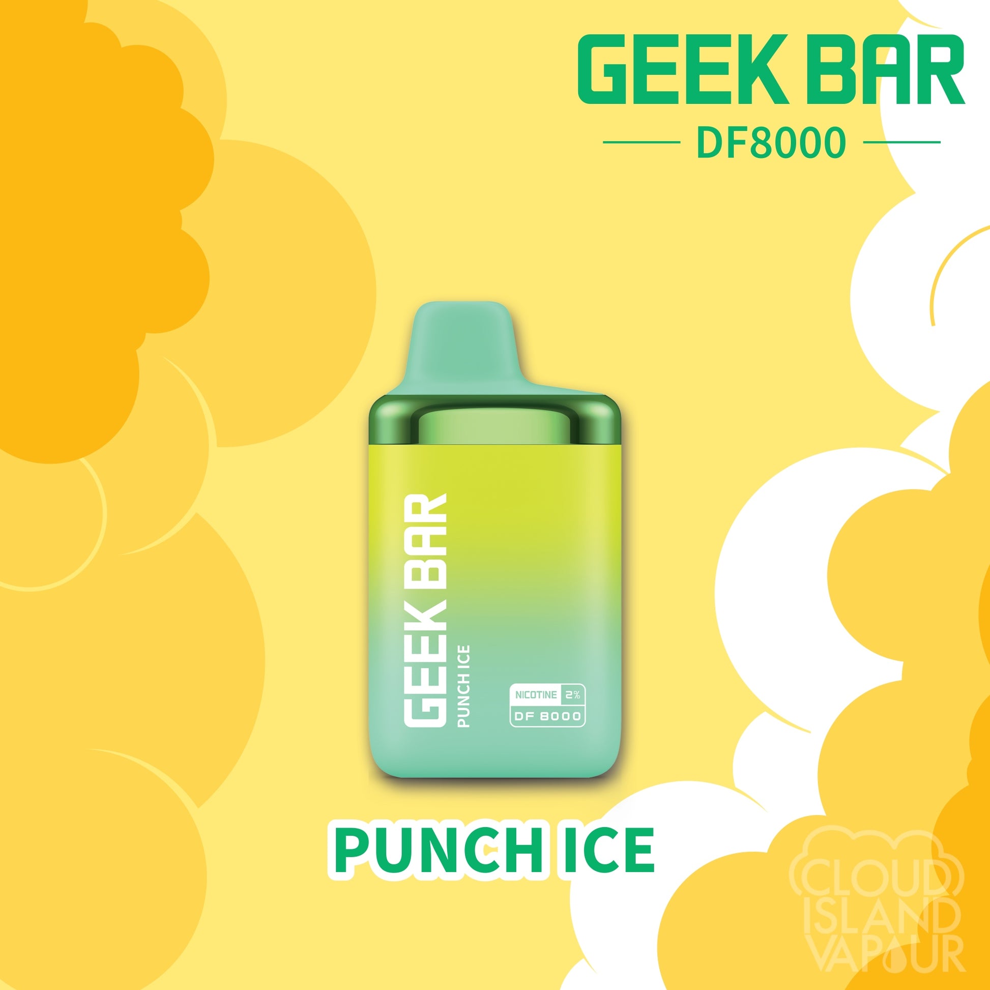 Geek Bar DF8000 disposable vape flavour Punch Ice 