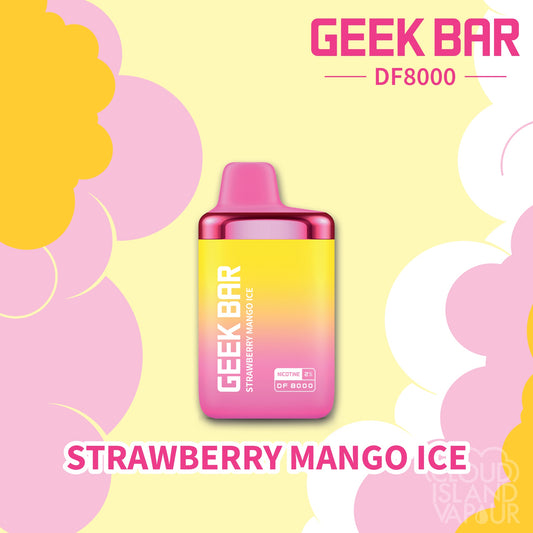 Geek Bar DF8000 disposable vape flavour Strawberry Mango Ice 