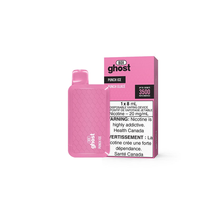 Ghost Box 3500 puff disposable vape flavour Punch Ice