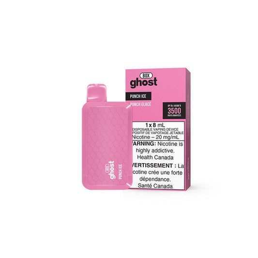 Ghost Box 3500 puff disposable vape flavour Punch Ice