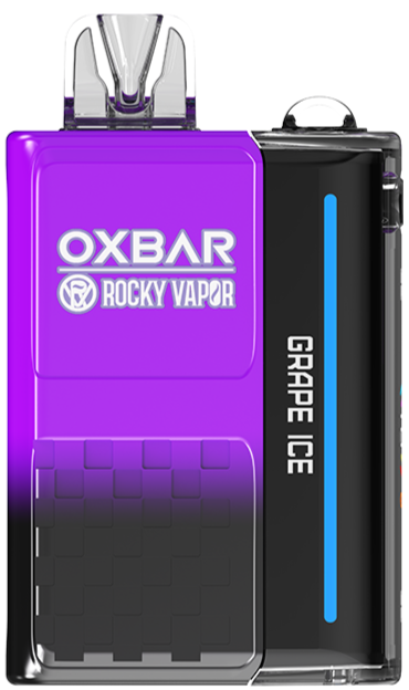 Grape Ice Rocky Vapor Oxbar M20K Disposable Vape Device