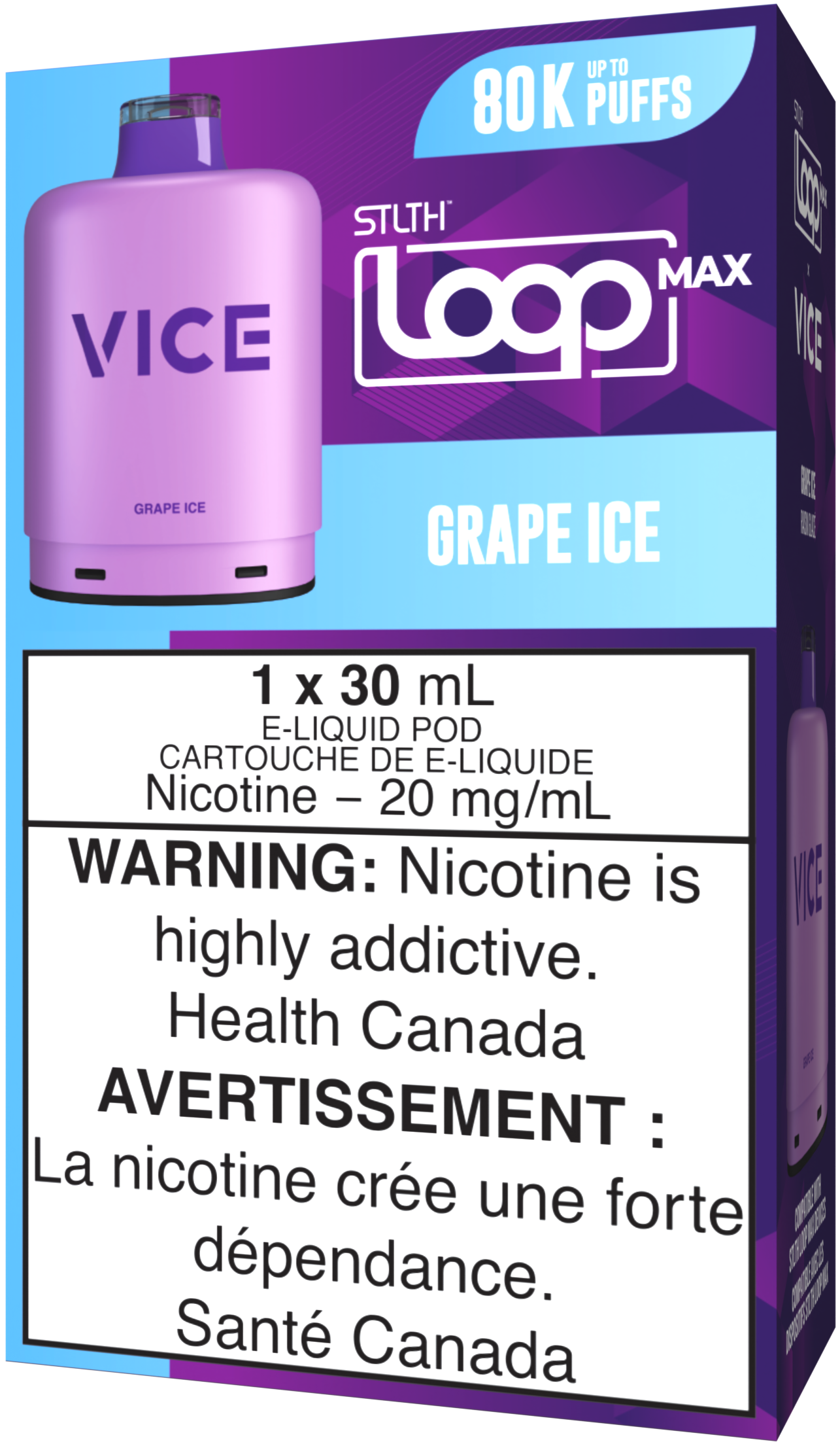 Grape Ice STLTH LOOP MAX X VICE Pod Pack