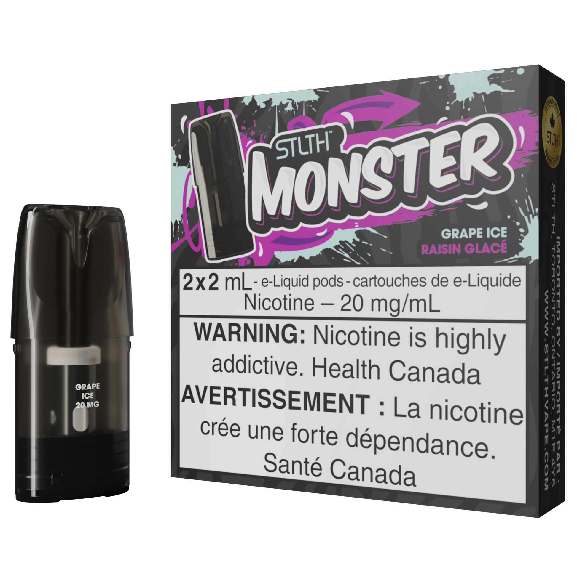 Grape Ice STLTH MONSTER Pod Pack