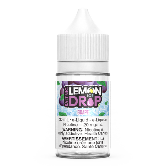 Grape LEMON DROP ICE Salt Nic Vape Juice E-Liquid 30mL