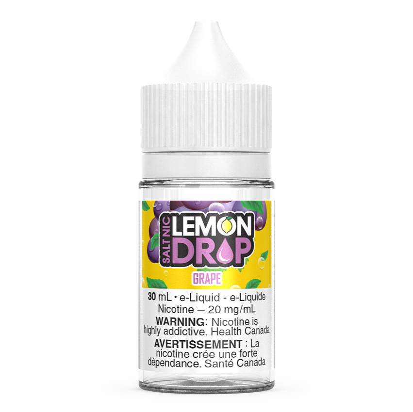 Grape LEMON DROP Salt Nic Vape Juice E-Liquid 30mL