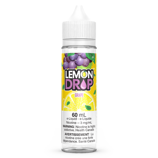 Grape LEMON DROP Vape Juice E-Liquid 60mL Freebase