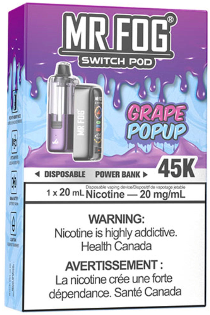 Grape Popup MR FOG SWITCH POD Kit Package