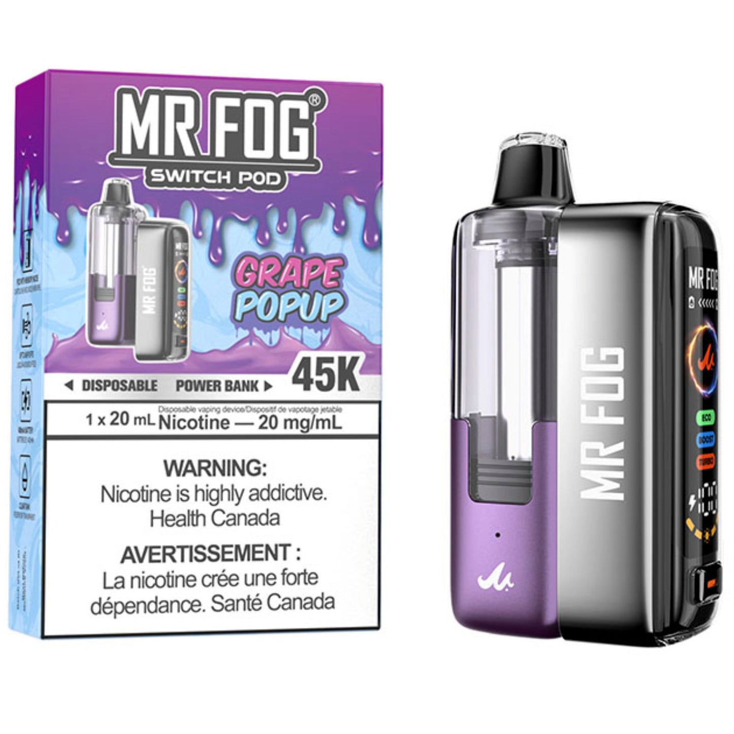 Grape Popup MR FOG SWITCH POD Starter Kit