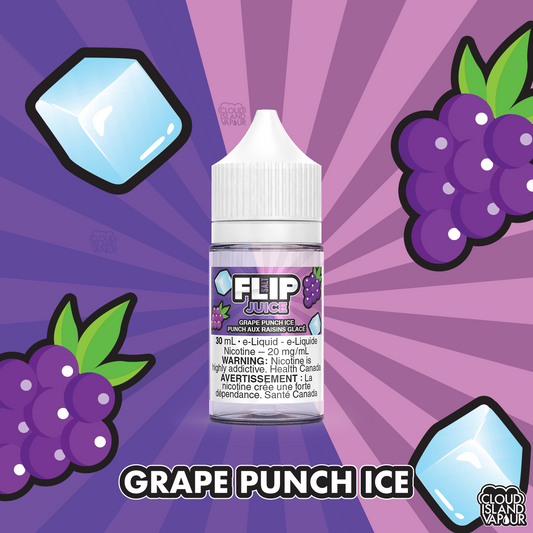 FLIP JUICE SALT Nic E-juice flavour Grape Punch Ice