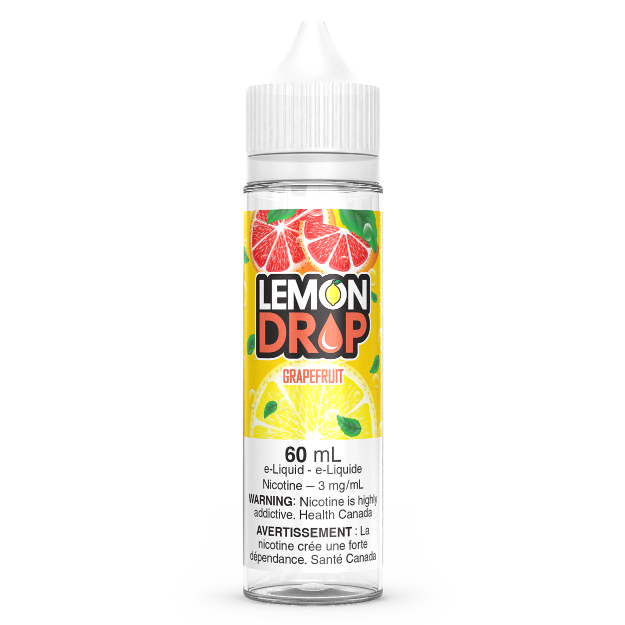 Grapefruit LEMON DROP Vape Juice E-Liquid 60mL Freebase