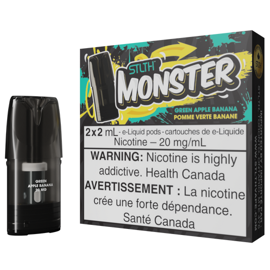 Green Apple Banana STLTH MONSTER Pod Pack