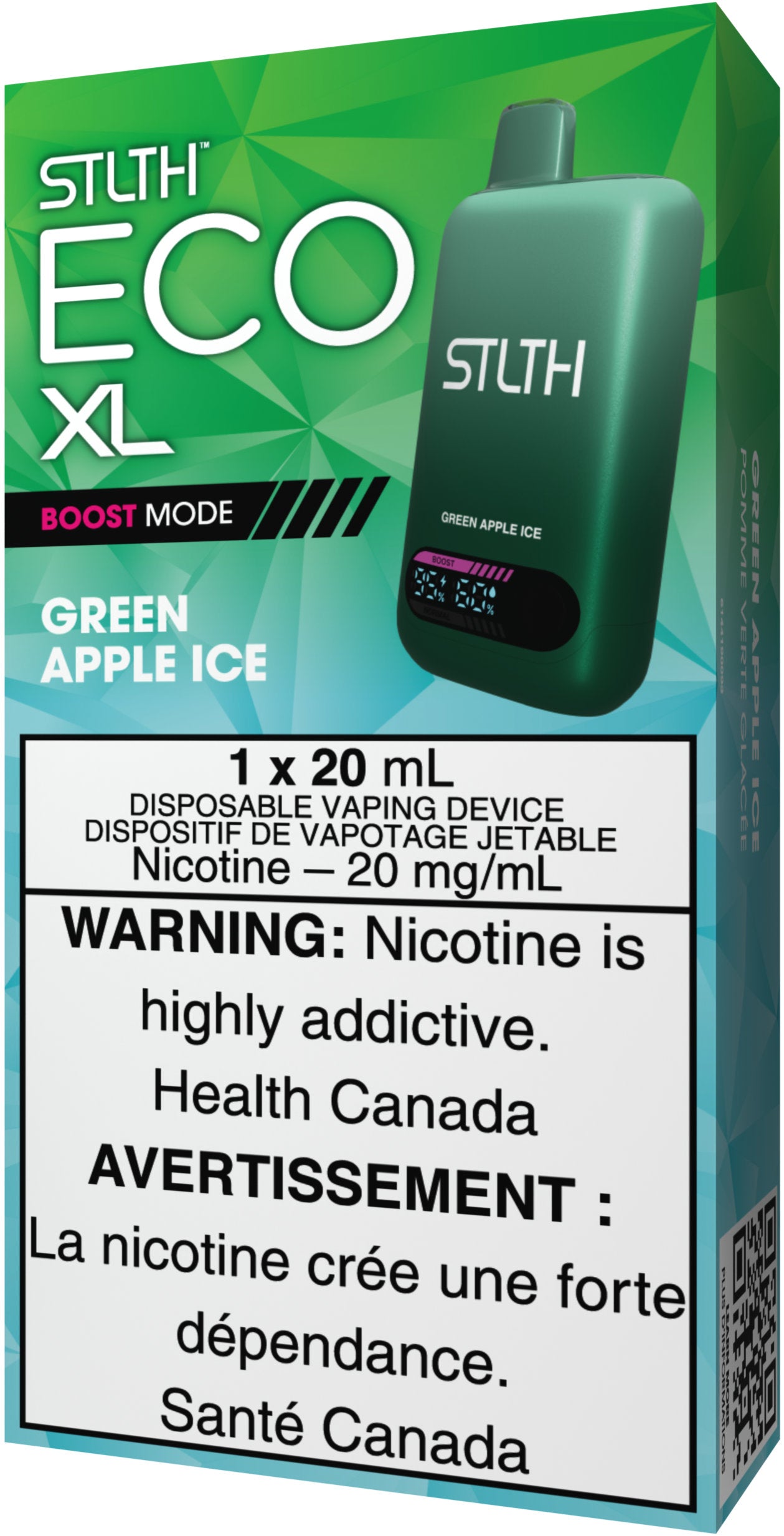 Green Apple Ice STLTH ECO XL Disposable