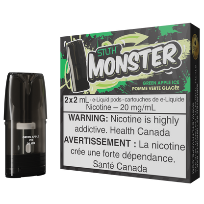 Green Apple Ice STLTH MONSTER Pod Pack