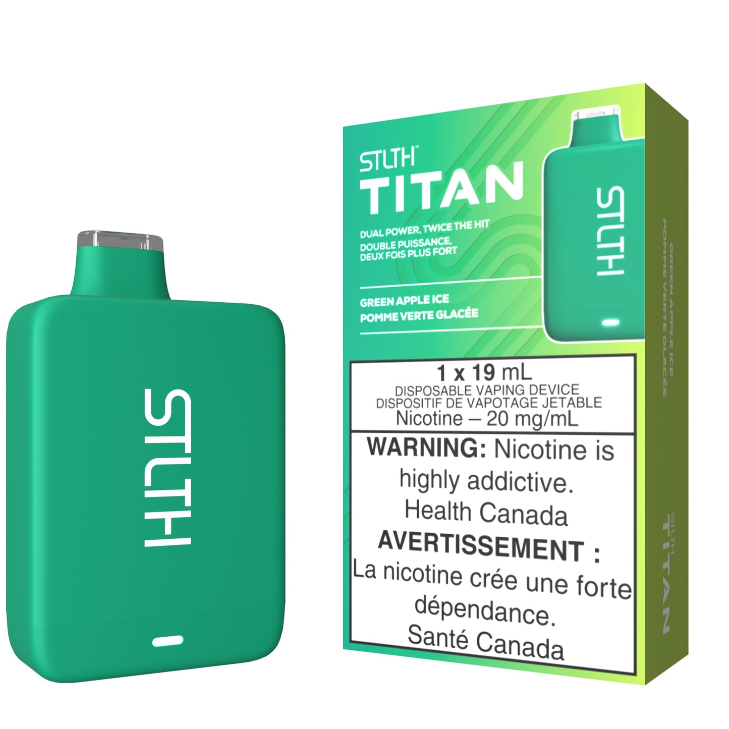 Green Apple Ice STLTH TITAN Disposable Vape