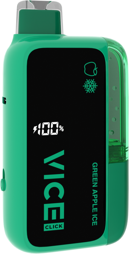 Green Apple Ice VICE CLICK Disposable Vape