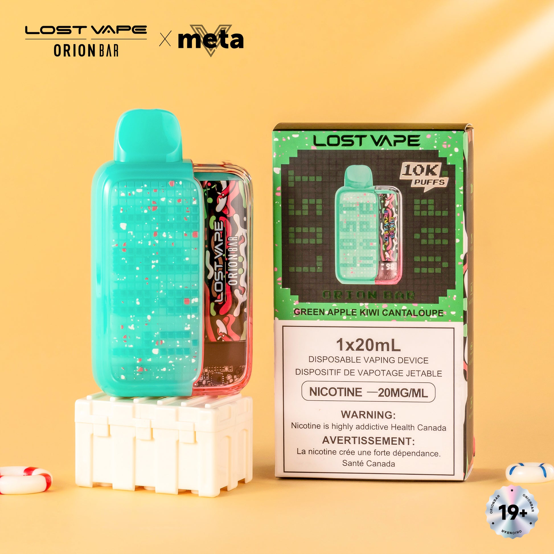 Lost Vape Orion Bar 10000 Disposable Vape - Green Apple Kiwi Cantaloup Cloud Island Vapour Lost Vape Orion Bar 10000 Disposable Vape - Green Apple Kiwi Cantaloup Cloud Island Vapour