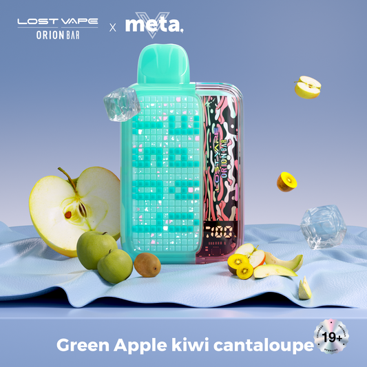 Green Apple Kiwi Cantaloupe Lost Vape Orion Bar 10000 Puffs 10K Disposable Vape