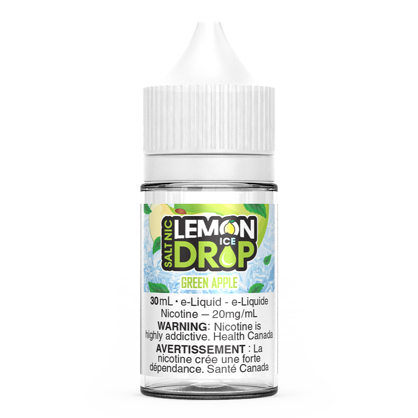 Green Apple LEMON DROP ICE Salt Nic Vape Juice E-Liquid 30mL