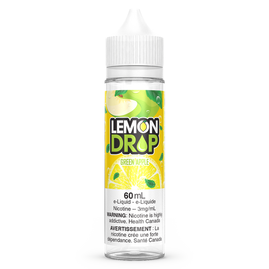 Green Apple LEMON DROP Vape Juice E-Liquid 60mL Freebase