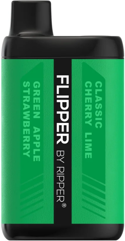 Green Apple Strawberry And Classic Cherry Lime Flipper by Ripper vape