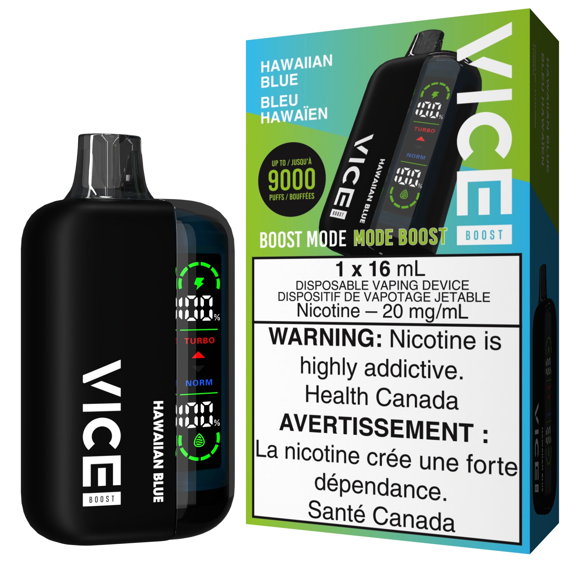 Vice Boost Disposable Vape - Hawaiian Blue Cloud Island Vapour Vice Boost Disposable Vape - Hawaiian Blue Cloud Island Vapour
