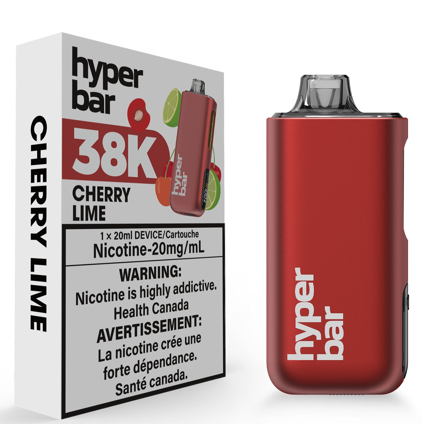 Hyperbar BE38000 38K Disposable Vape Cherry Lime