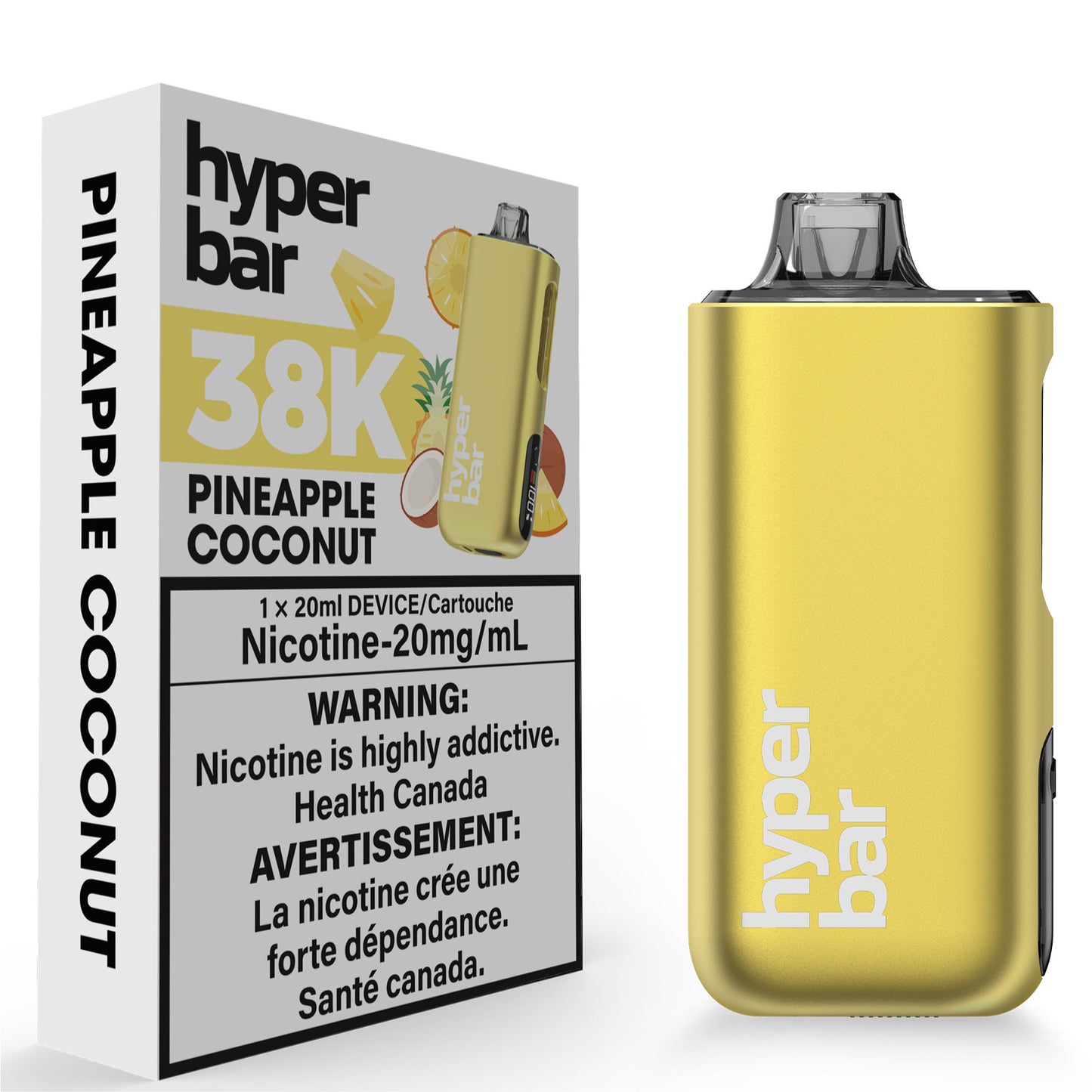 Hyperbar BE38000 38K Disposable Vape Pineapple Coconut