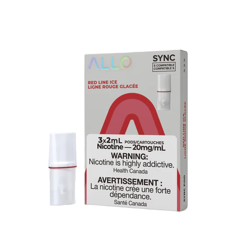 ALLO Sync vape Pods package 3-pack Redline Ice - Redbull Ice