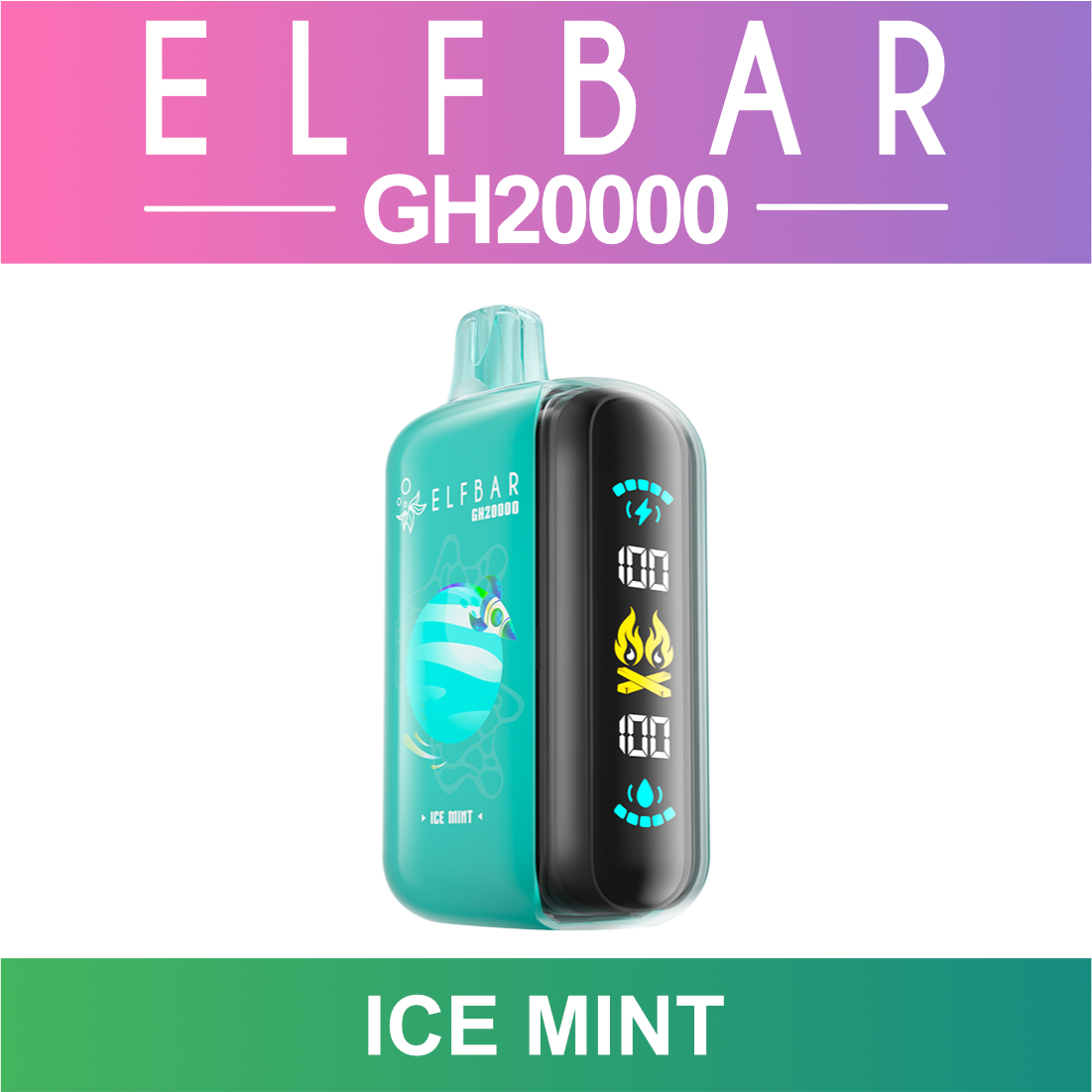 Ice Mint ELF BAR GH 20000 20K Puffs Disposable Vape