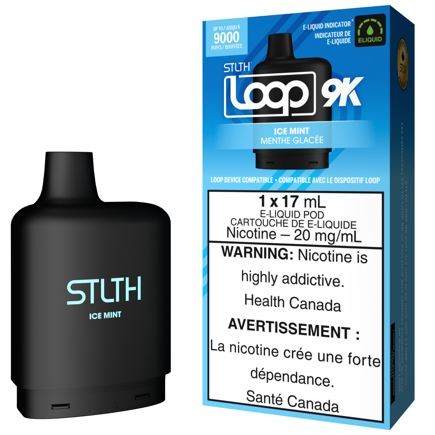 Ice Mint STLTH LOOP 9K Pod Pack