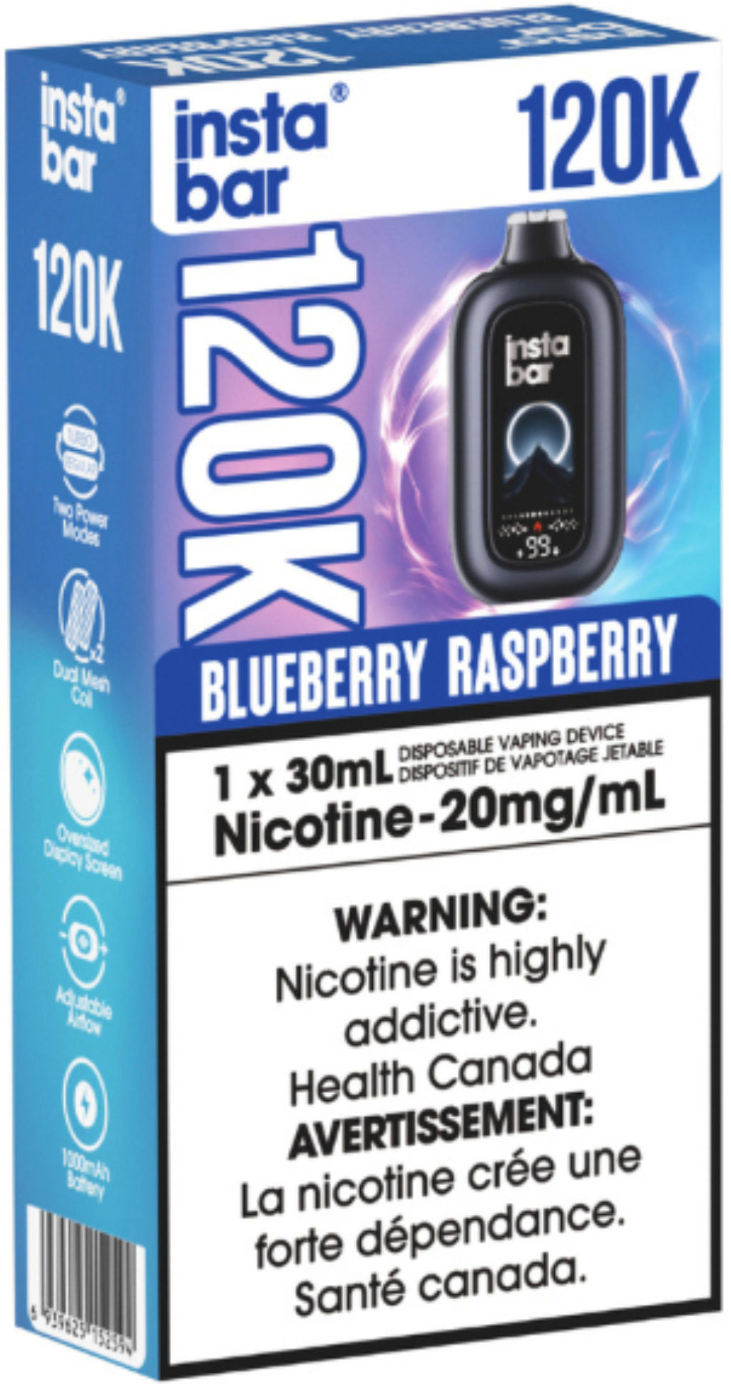 Insta Bar 120K Disposable Blueberry Raspberry
