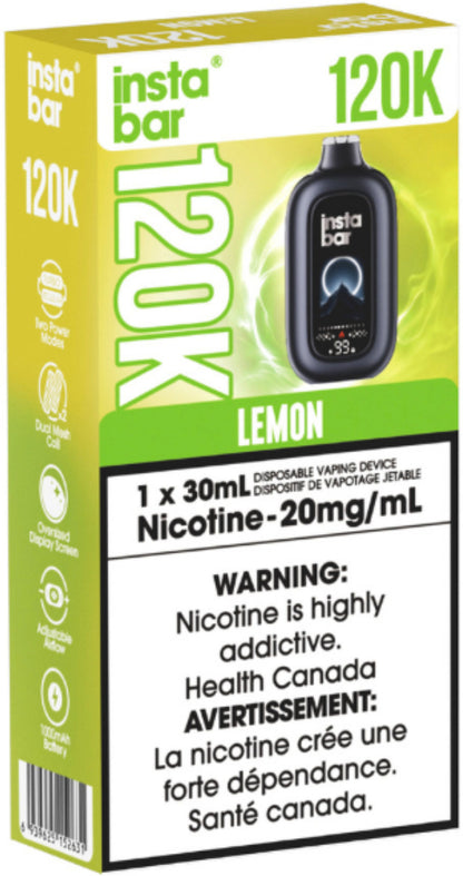 Insta Bar 120K Disposable Lemon