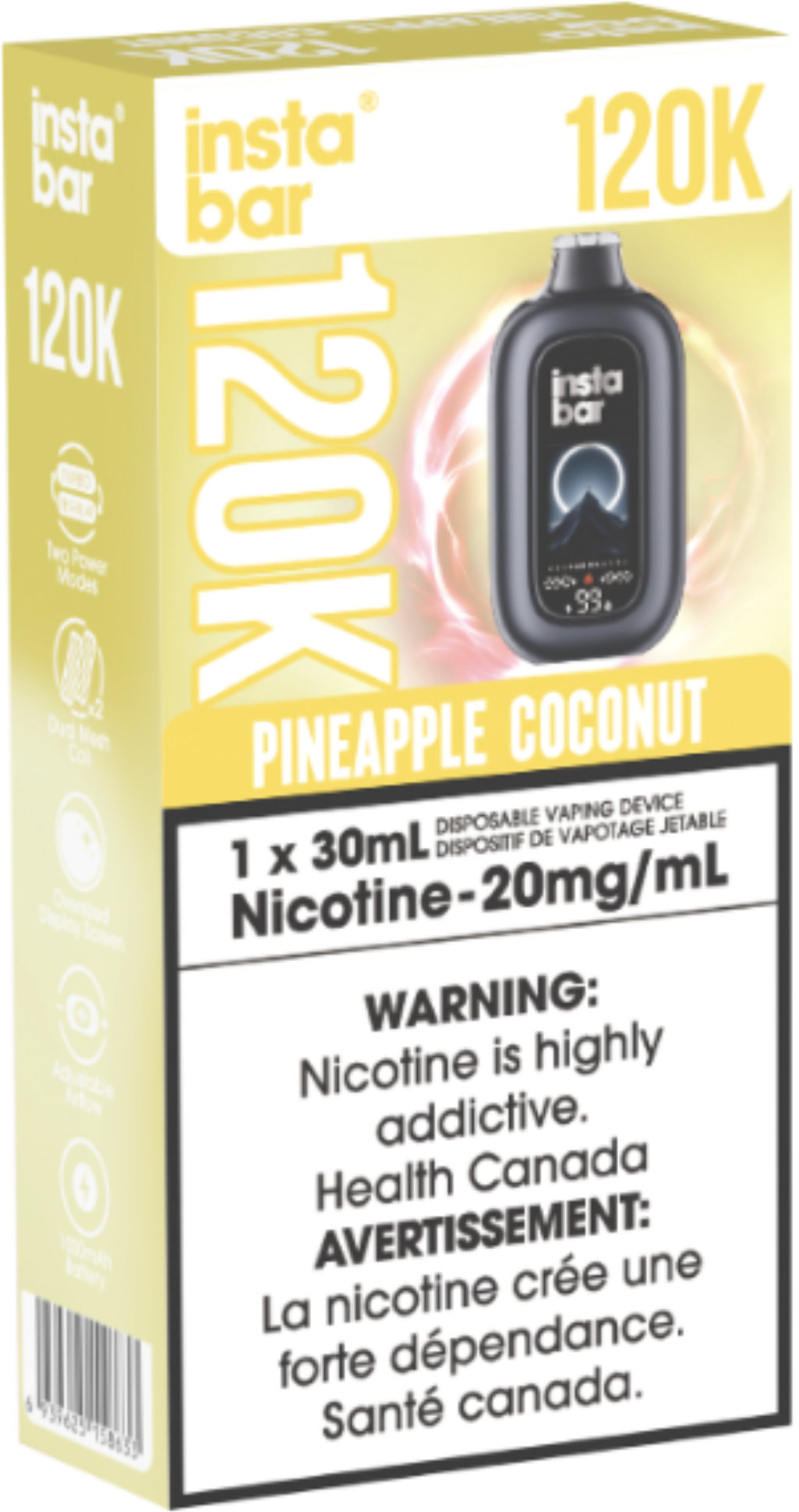 Insta Bar 120K Disposable Pineapple Coconut