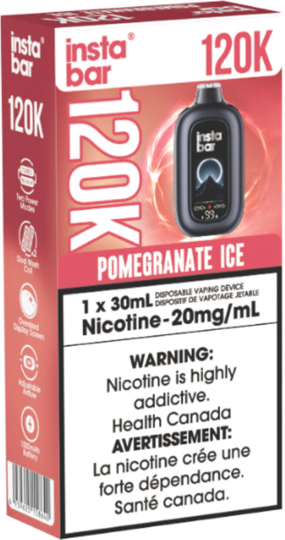 Insta Bar 120K Disposable Pomegranate Ice