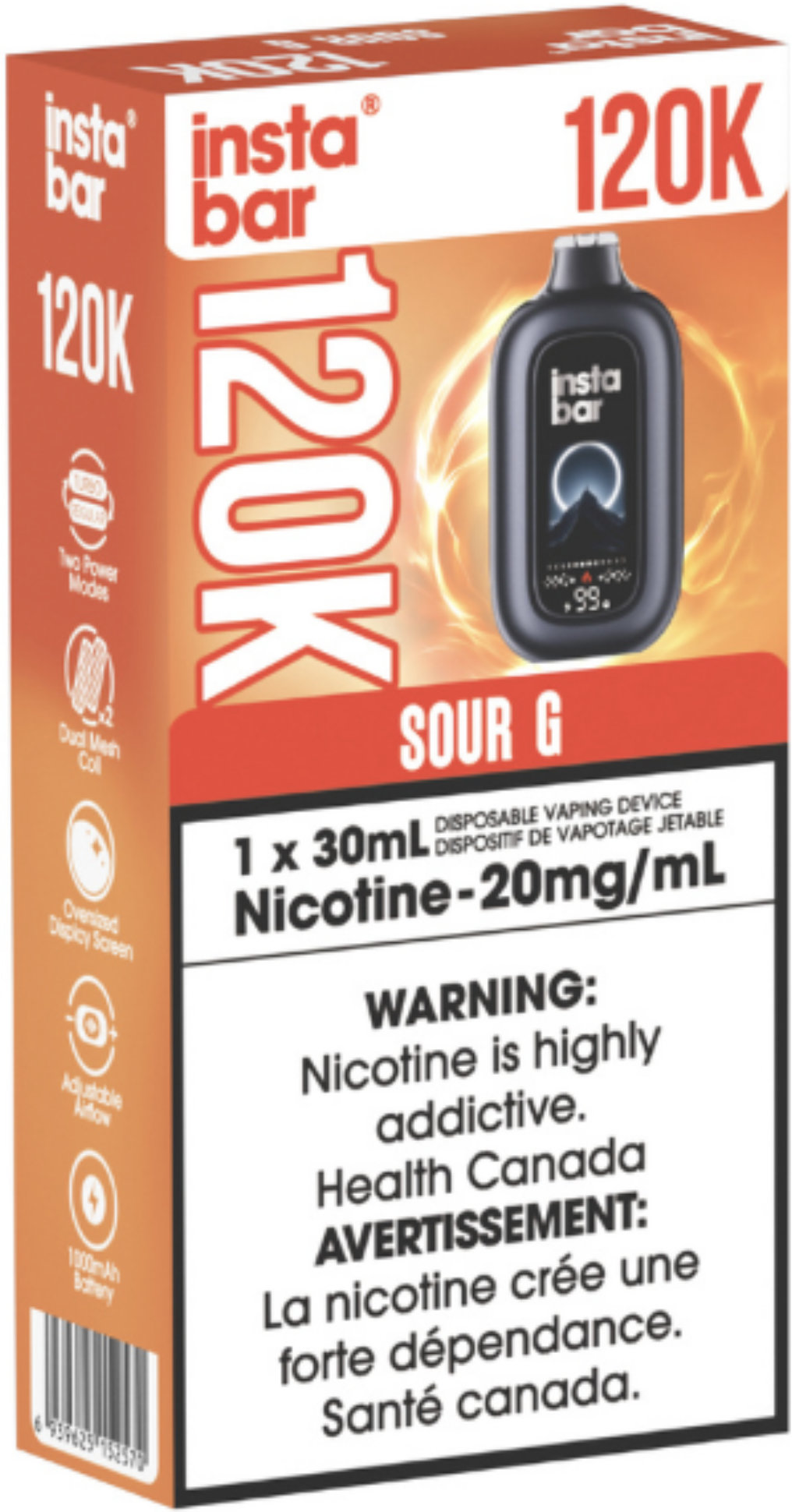 Insta Bar 120K Disposable Sour G