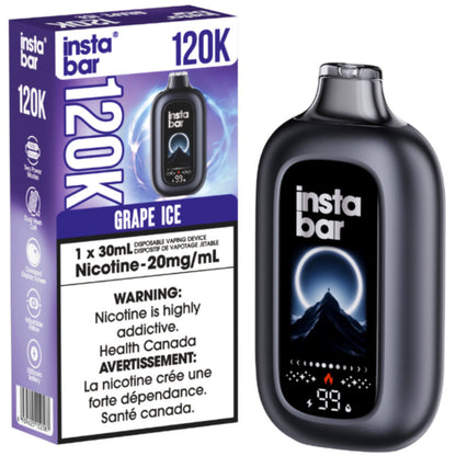 Insta Bar 120K Disposable Vape Grape Ice