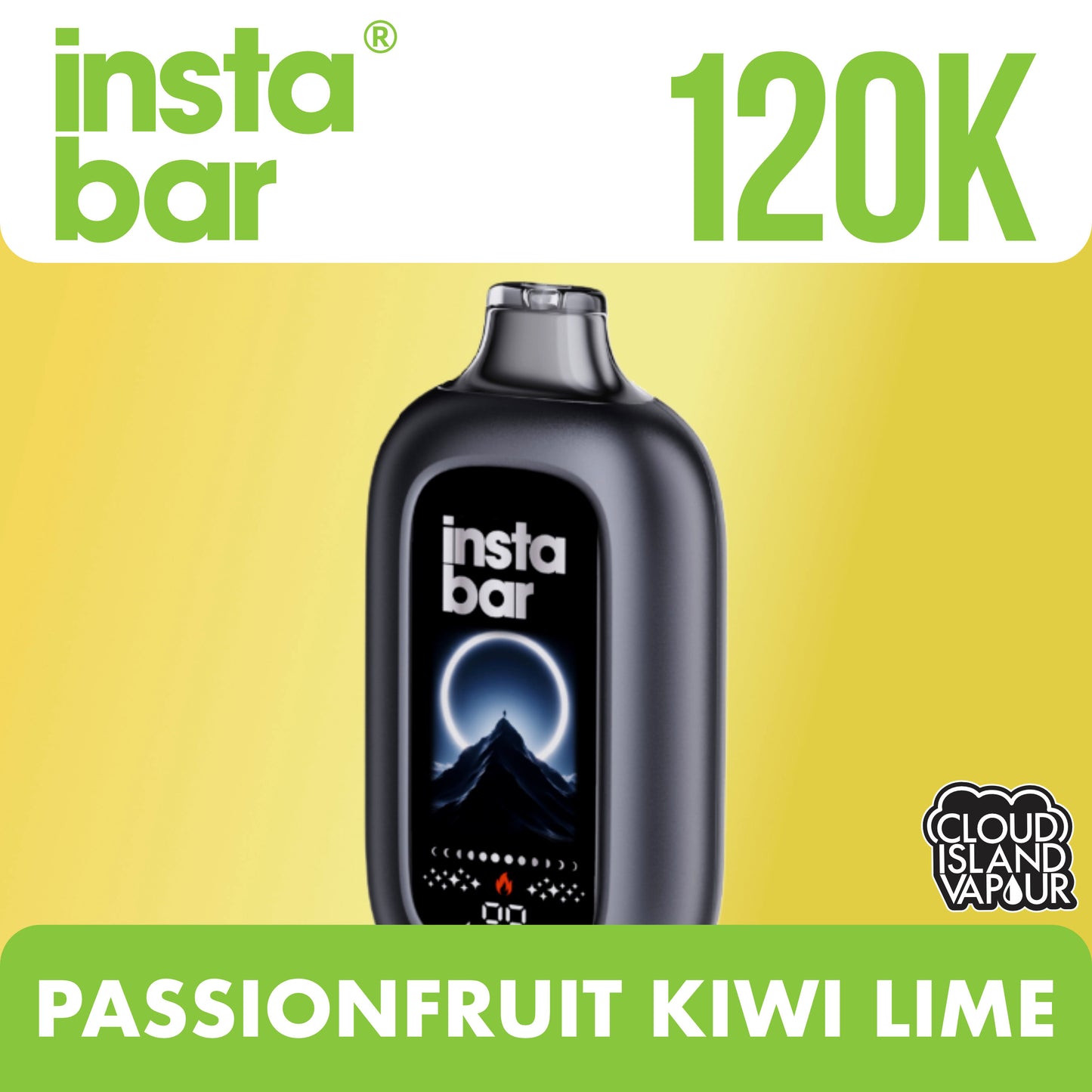 Insta Bar 120K Passionfruit Kiwi Lime