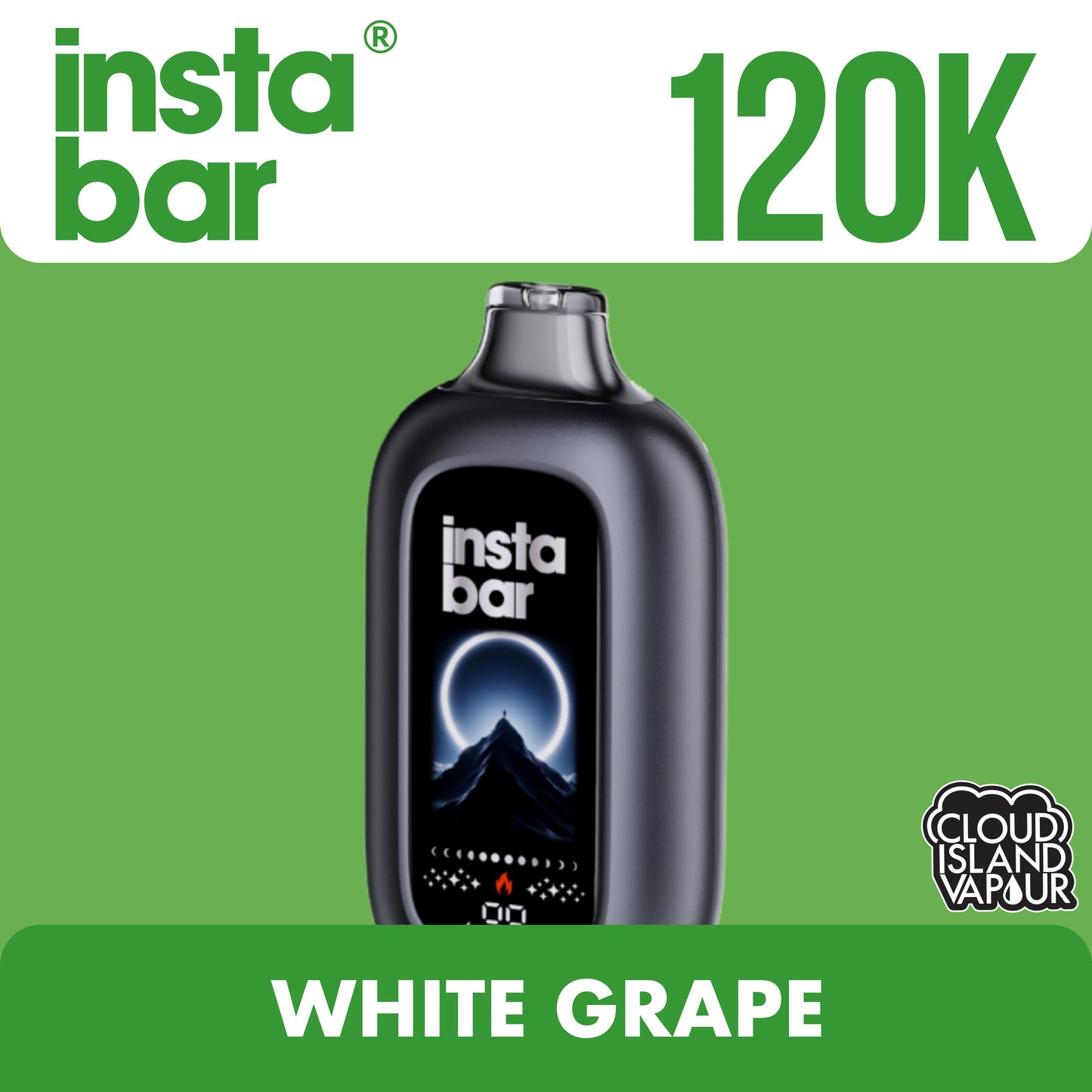 Insta Bar 120K White Grape