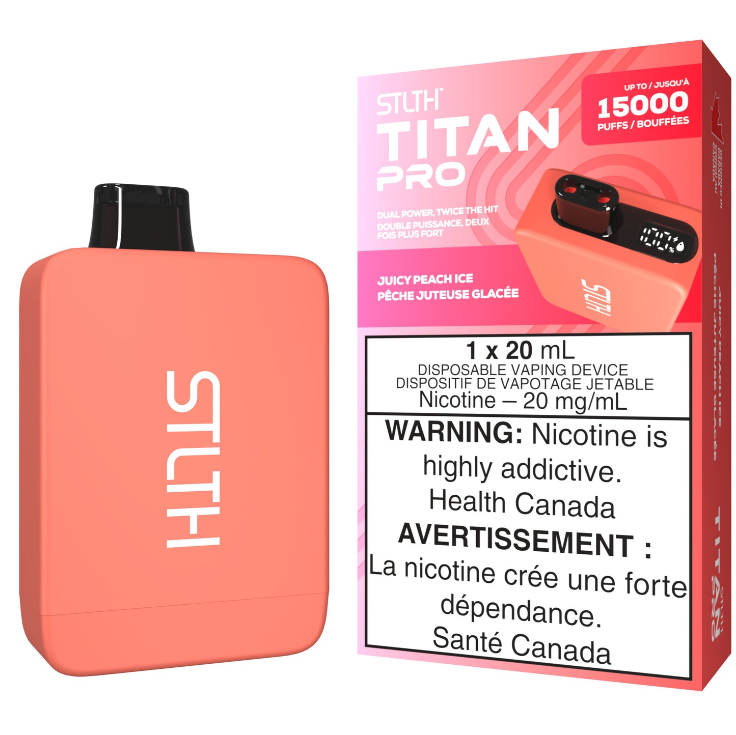 Juicy Peach Ice STLTH TITAN PRO