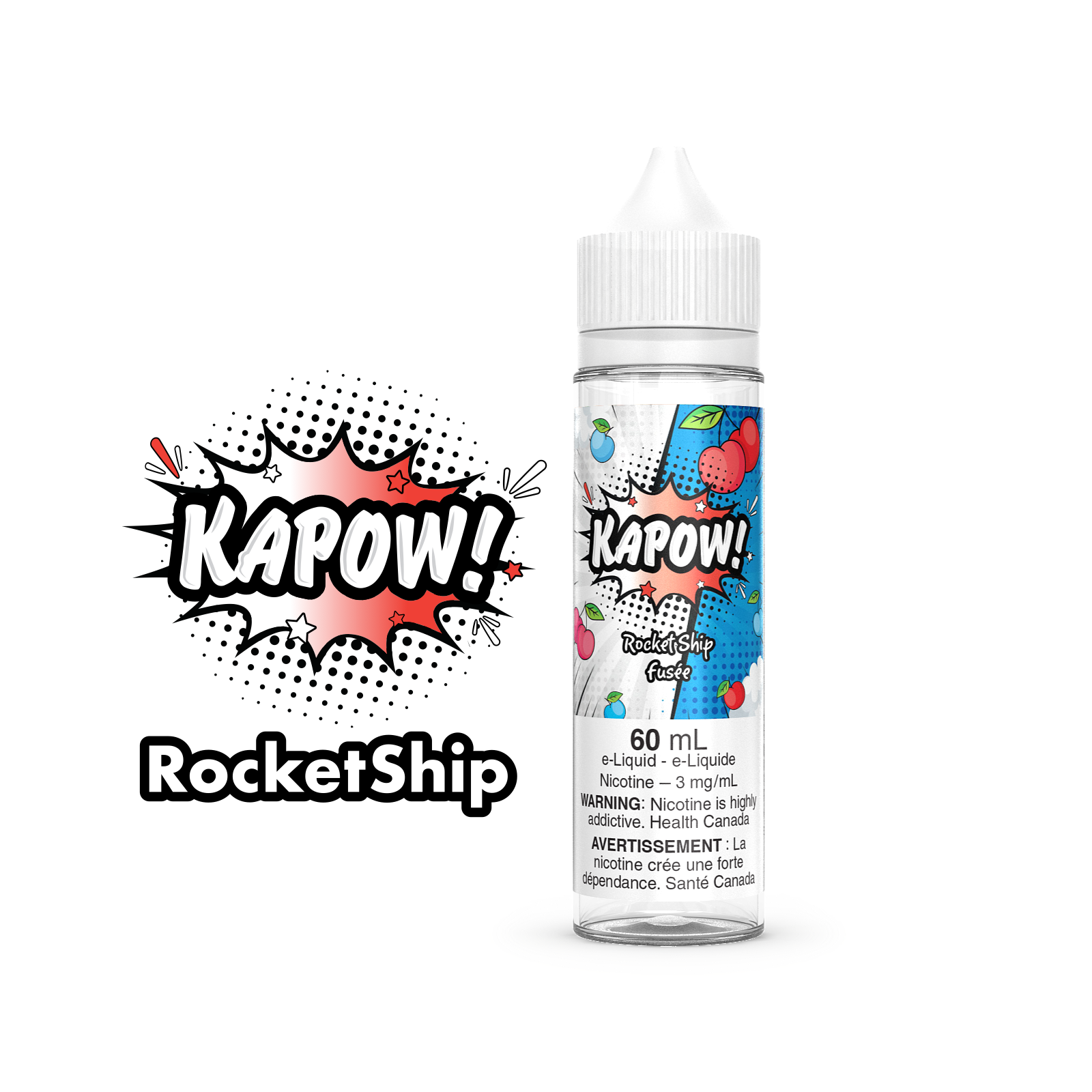 Rocket Ship - Kapow E-Liquid 60ml Vape Juice  Cloud Island Vapour