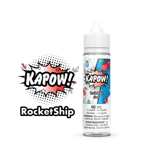 Kapow E-Liquid 60ml bottle in the flavour Rocket Ship